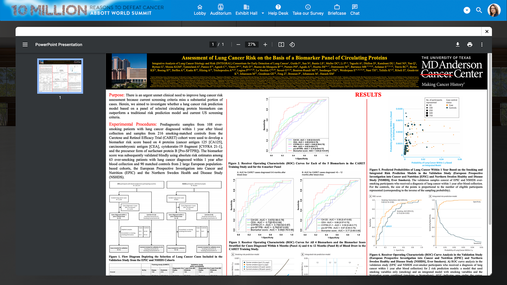 Abbott Oncology poster hall 4